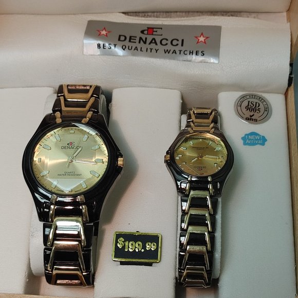 DENACCI HIS AND HERS WATCHES ( NEEDS BATTERIES) - Picture 2 of 11